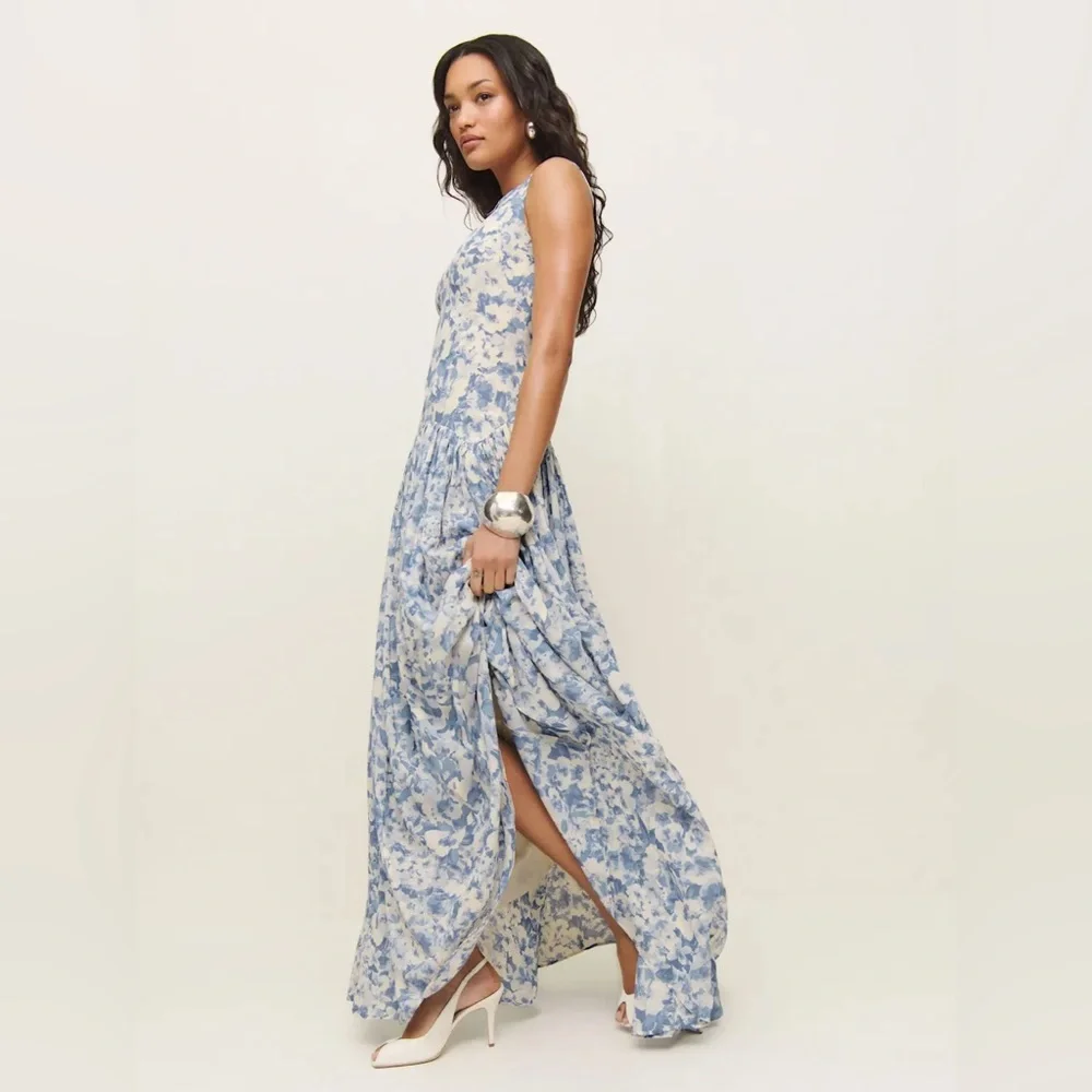 Reformation Camella Dress In Larkspur, worn once - Picture 6 of 16